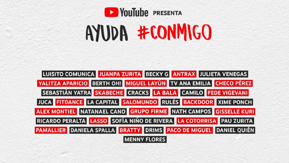 YouTube realiza evento virtual para ayudar a Cruz Roja Mexicana YouTube realiza evento virtual para ayudar a Cruz Roja Mexicana