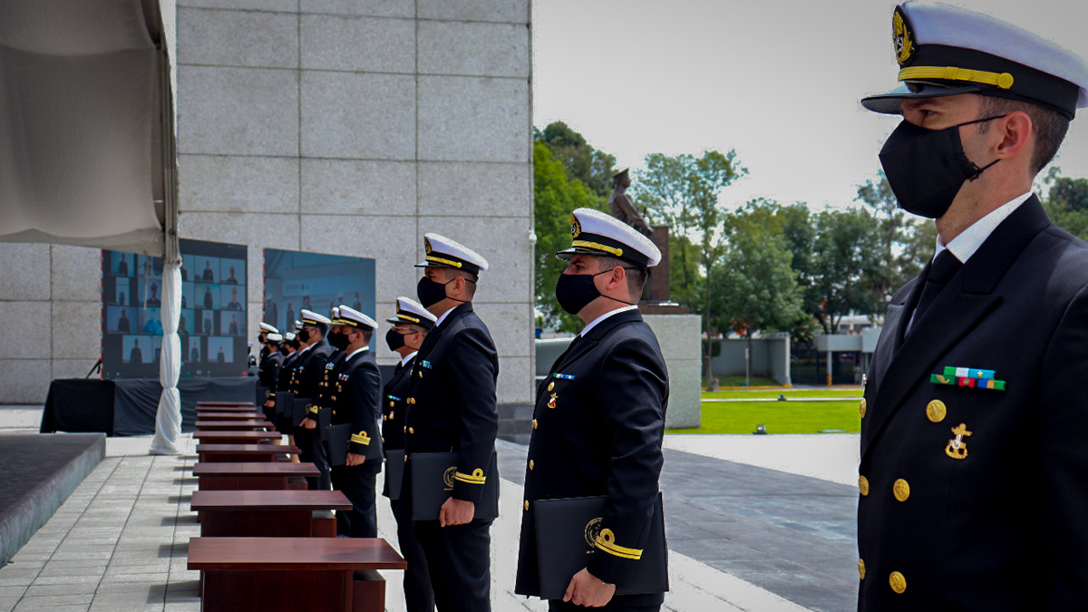 Se gradúan 312 discentes de la Semar en estricto protocolo sanitario