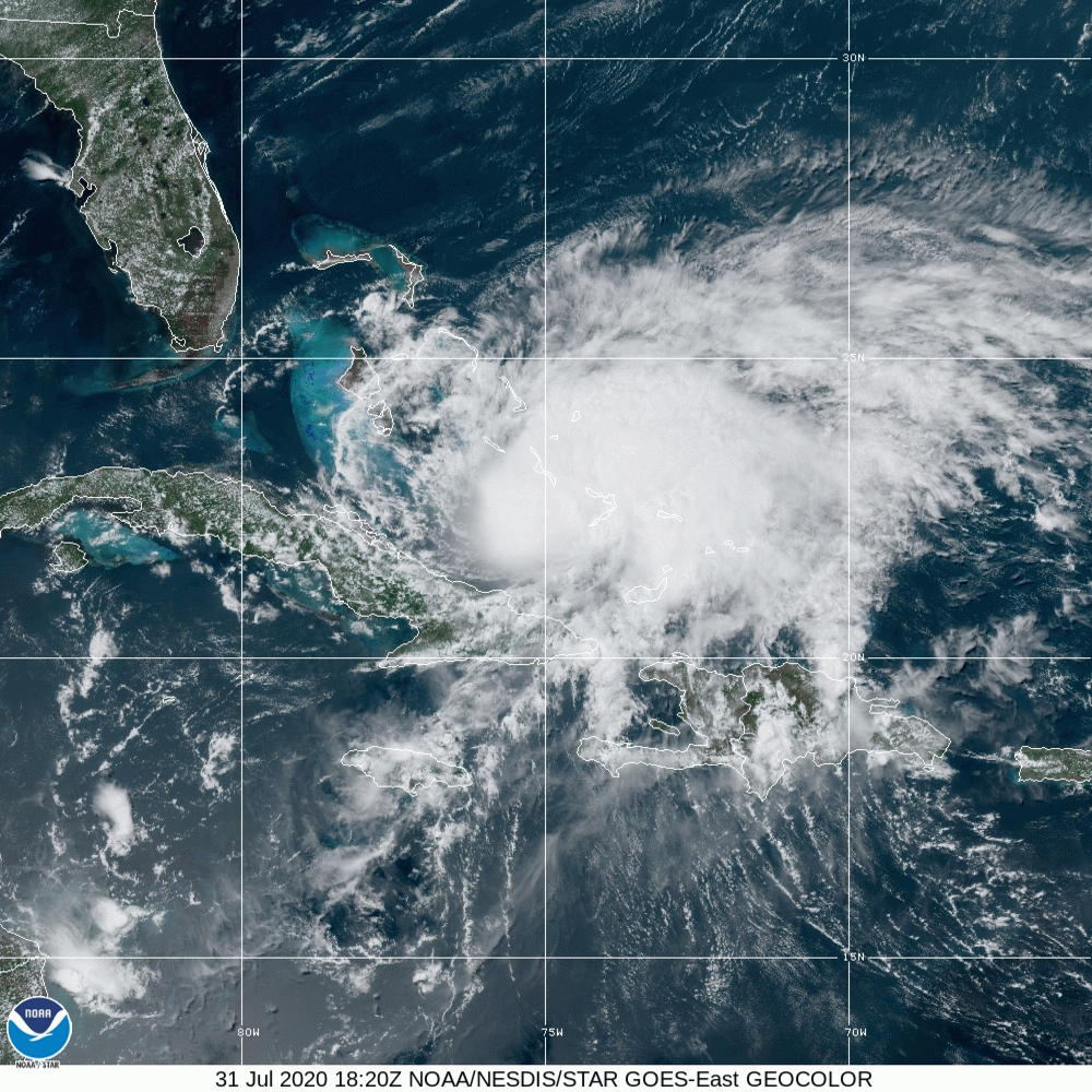 Isaías avanzará como huracán categoría I hacia Bahamas y Florida - huracan-isaias