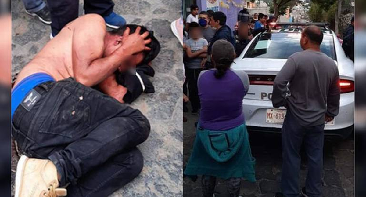 Policías capitalinos se enfrentan con habitantes de Milpa Alta para rescatar a hombre de linchamiento