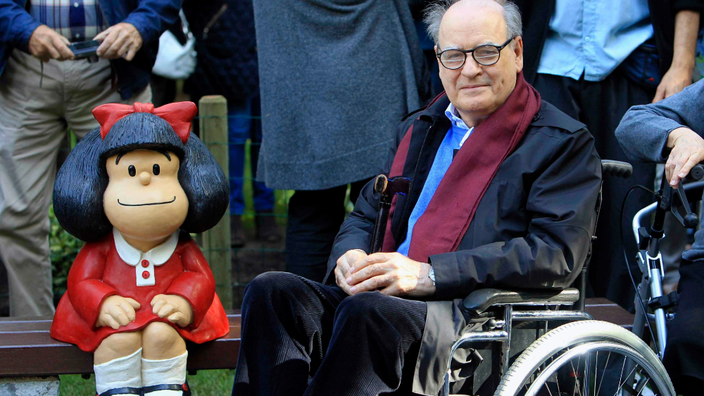 El dibujante argentino ‘Quino’, creador de Mafalda, cumple 88 años de edad