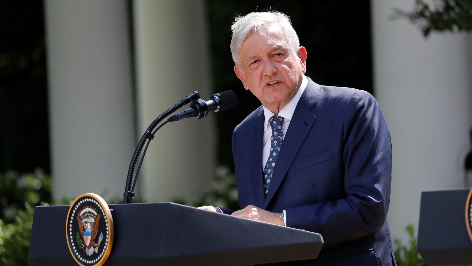 López Obrador habló 45 por ciento más rápido en la Casa Blanca López Obrador habló 45 por ciento más rápido en la Casa Blanca