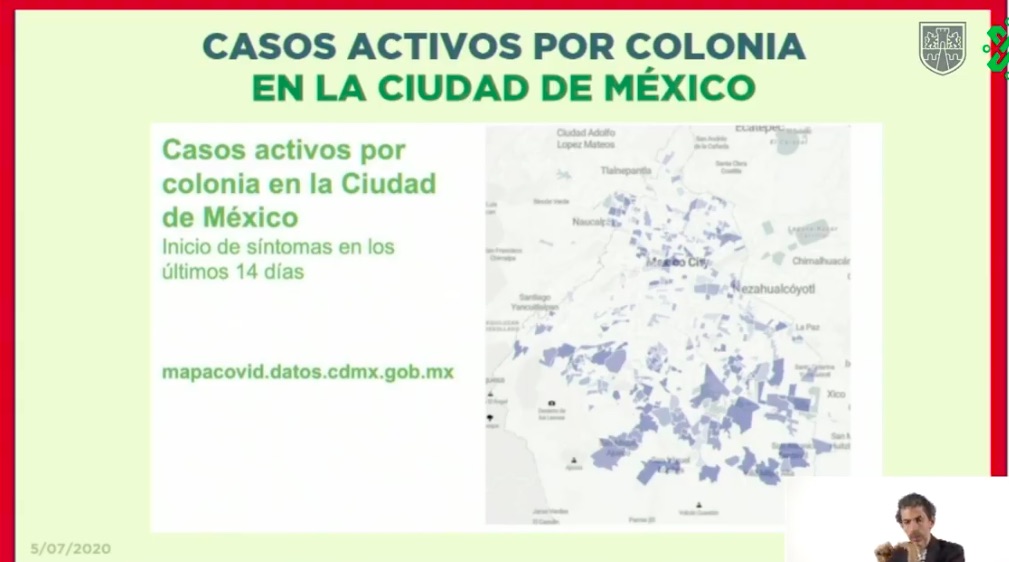 Las 20 colonias con mayor cantidad de casos activos de COVID-19 en la Ciudad de México - mapa-de-casos-de-covid-19-cdmx