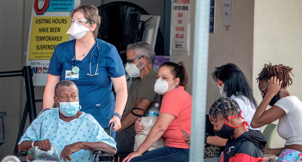Florida al límite de disponibilidad de camas de hospital por COVID-19