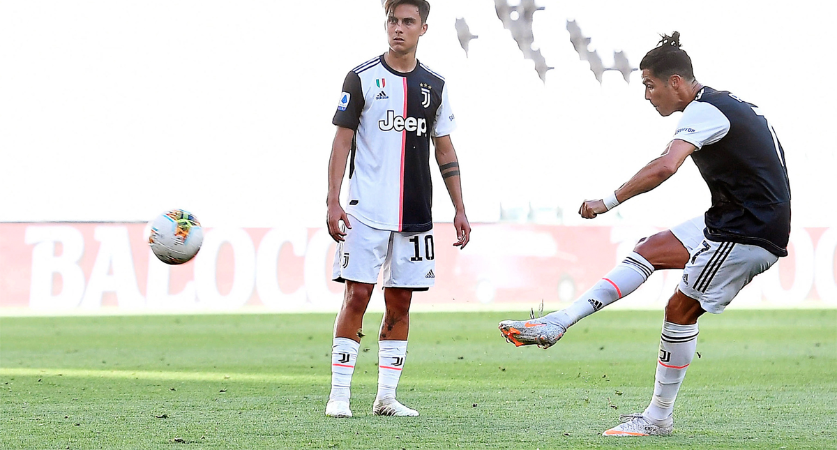 #Video Ronaldo ‘rompe maldición’ y anota su primer gol de tiro libre con Juventus tras fallar 43 intentos