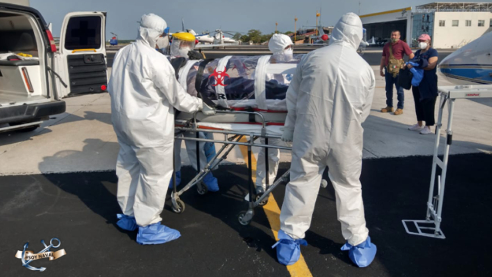 La disciplina rige hospital de la Marina de México que combate el COVID-19