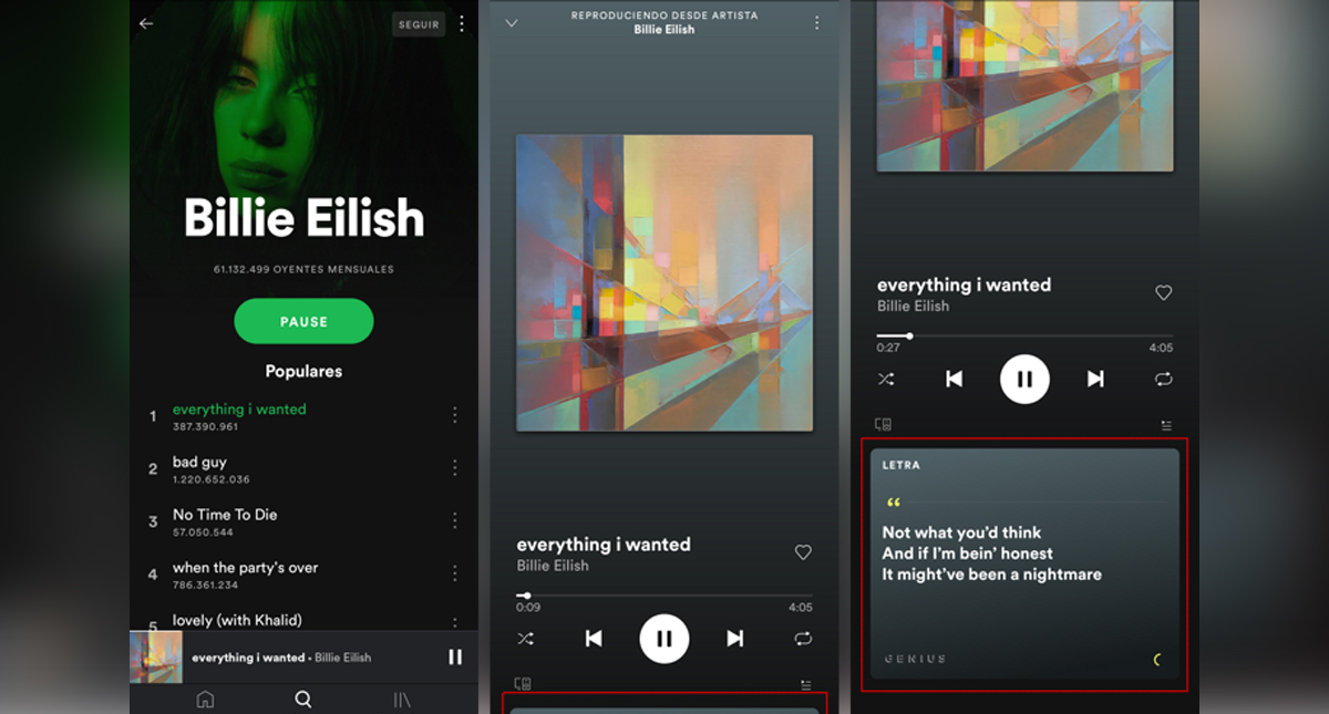 Spotify integra función de letras de canciones en asociación con Musixmatch