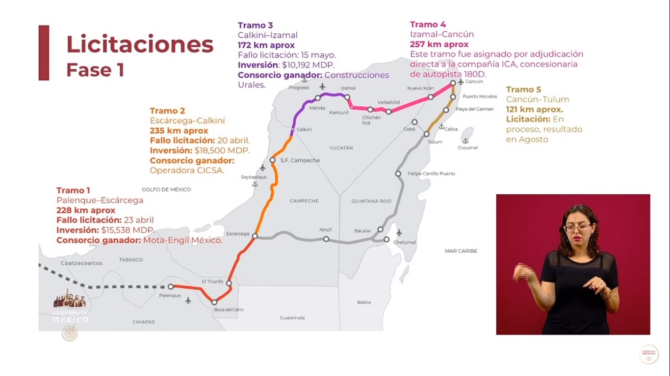 Tren Maya es el proyecto más ambicioso de México en 50 años, asegura Miguel Torruco - tren-maya-licitaciones-fase-i