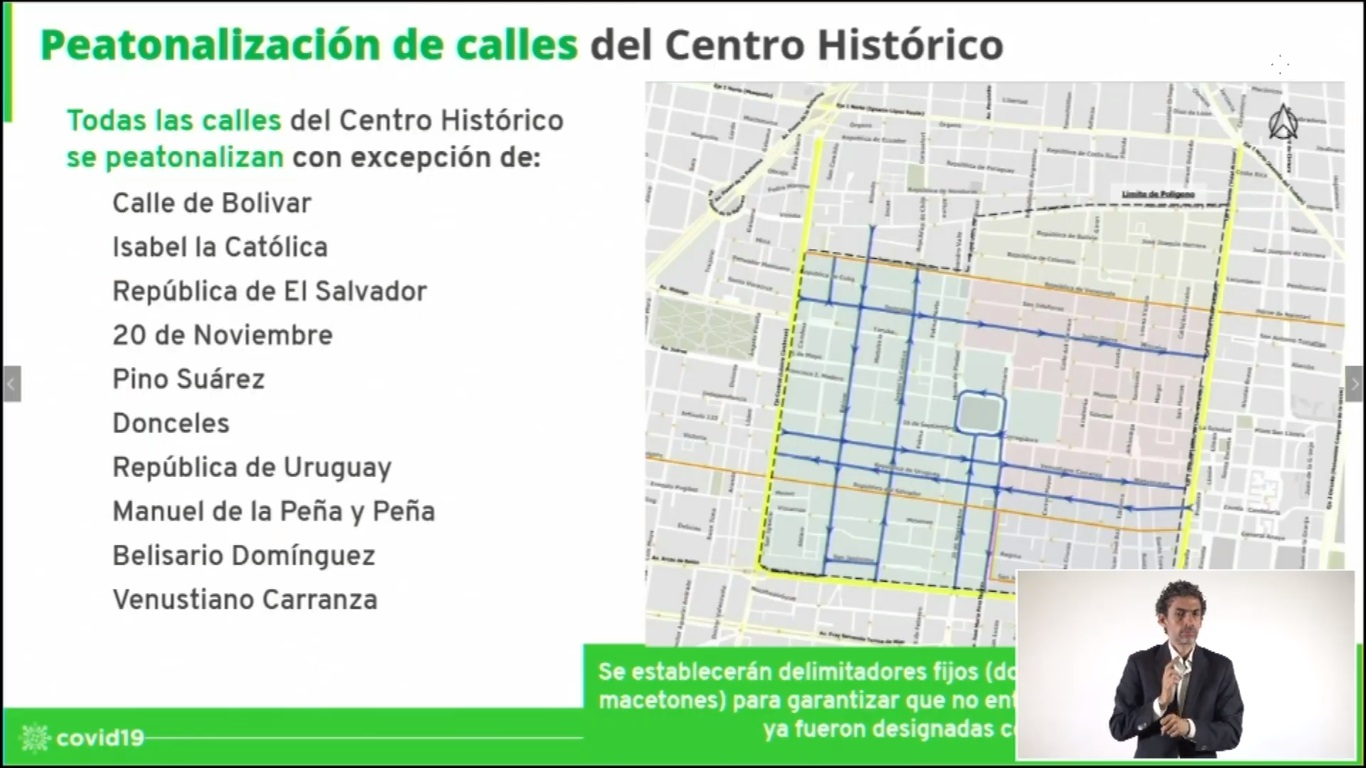 Este es el nuevo reordenamiento del Centro Histórico para evitar casos COVID-19 - unicas-calles-del-centro-historico-de-la-cdmx-que-no-seran-peatonales