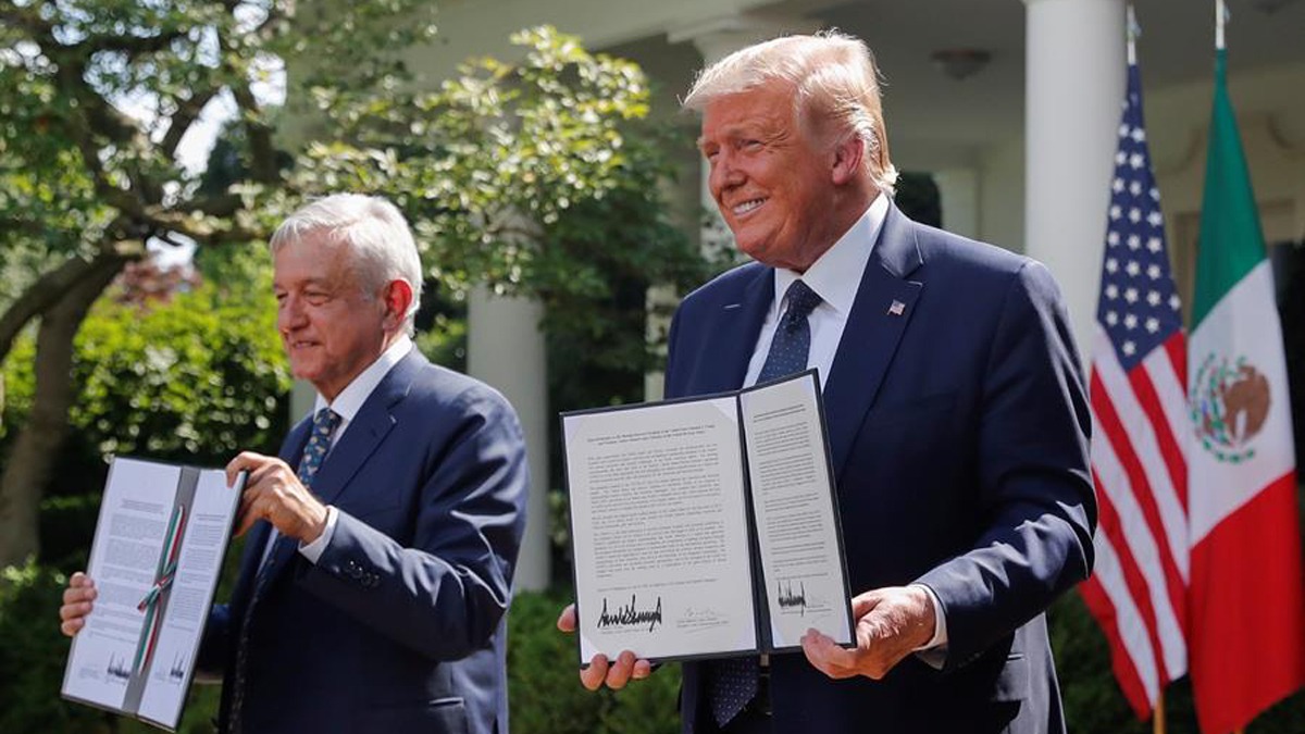 Declaración firmada por los presidentes López Obrador y Donald Trump