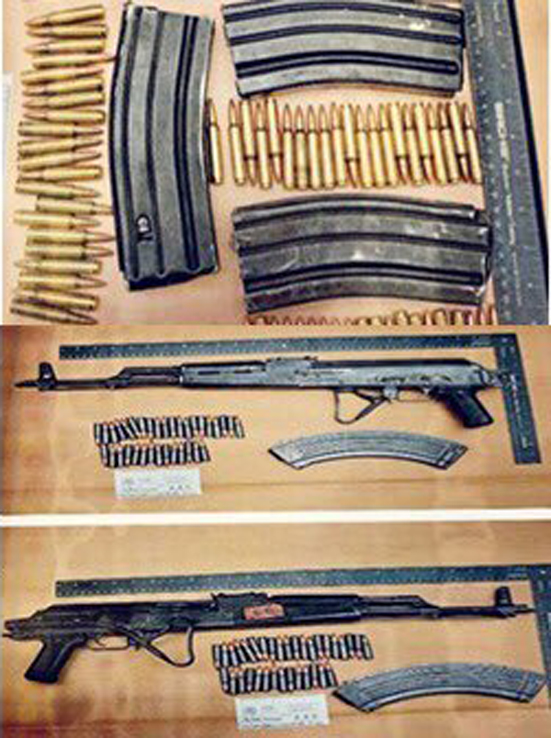 Vinculan a proceso en Zacatecas a ocho hombres por posesión de 263 kg de mariguana - arsenal-decomisado-a-ocho-hombres-en-zacatecas