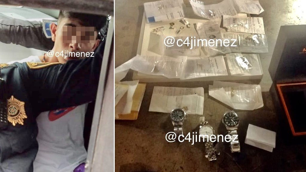 Vinculan a proceso a adolescente implicado en asalto a joyería en Parque Delta - detenido-asalto-joyeria-parque-delta