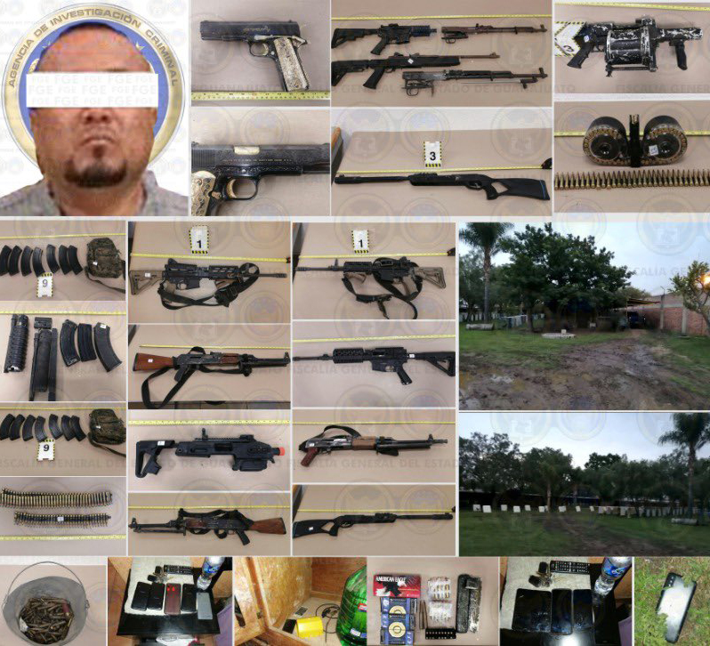 Darían a 'El Marro' hasta 60 años de cárcel por secuestro y homicidio - el-marro-y-arsenal-decomisado-en-operativo-de-su-captura