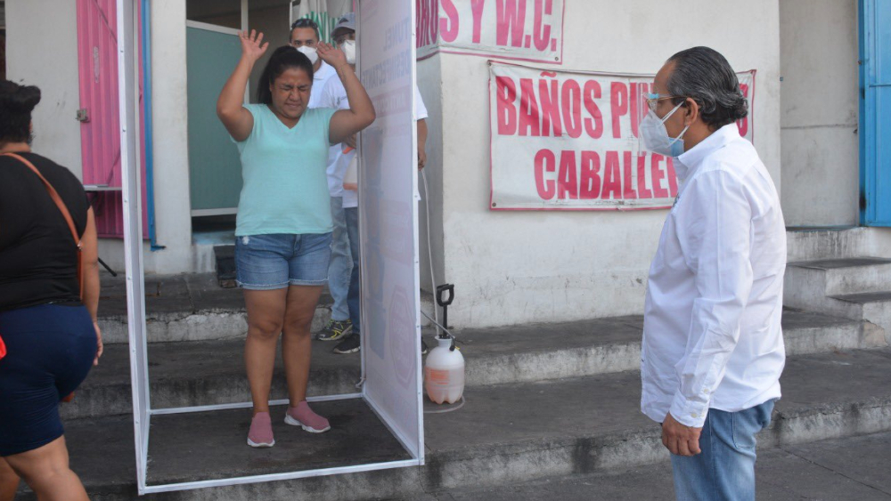 Instala gobierno de Guerrero 60 filtros sanitarios por COVID-19