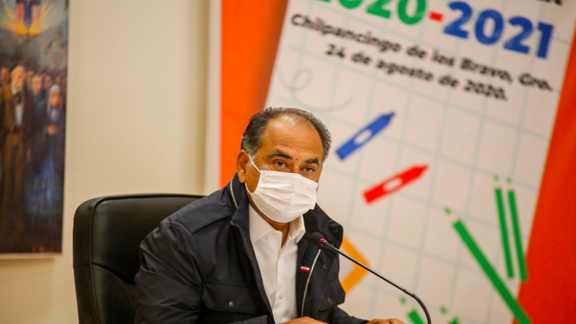 Héctor Astudillo encabeza ceremonia virtual de regreso a clases en Guerrero