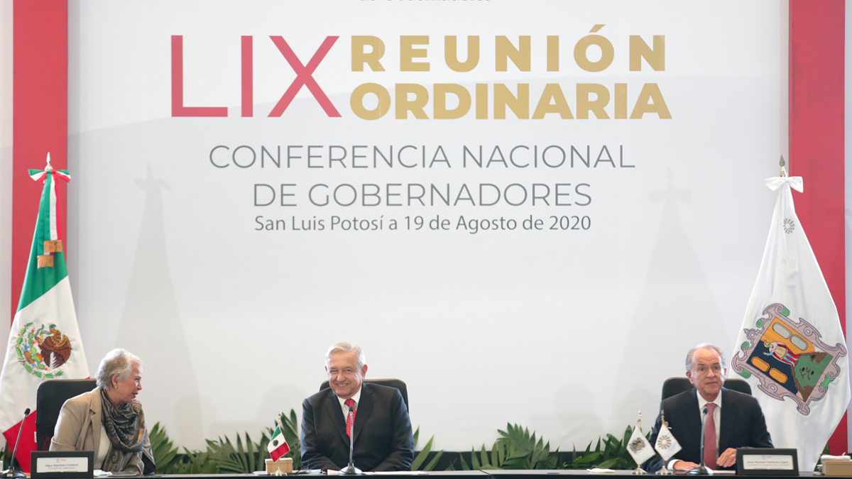 El Gobierno Federal no es sectario, aseguró López Obrador a gobernadores