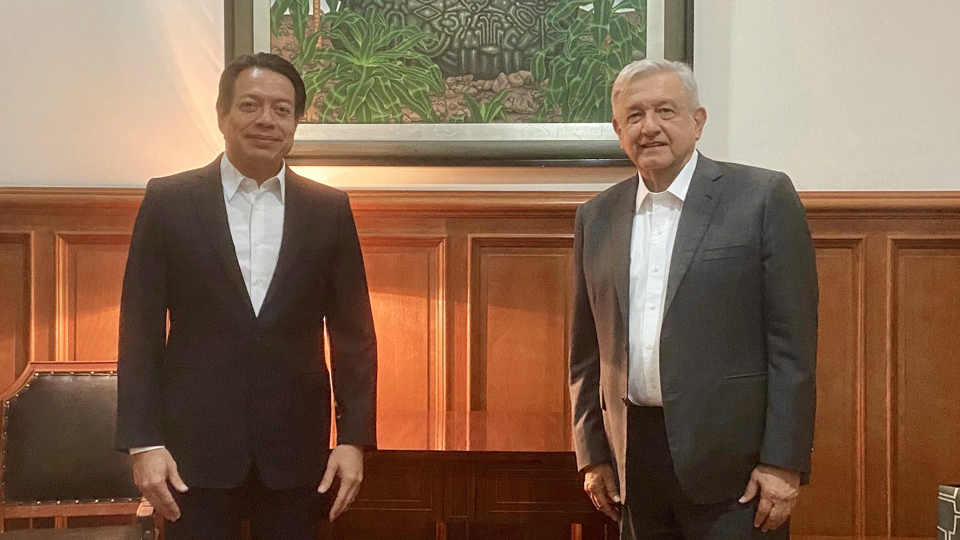 Discuten Mario Delgado y López Obrador paquete económico 2021