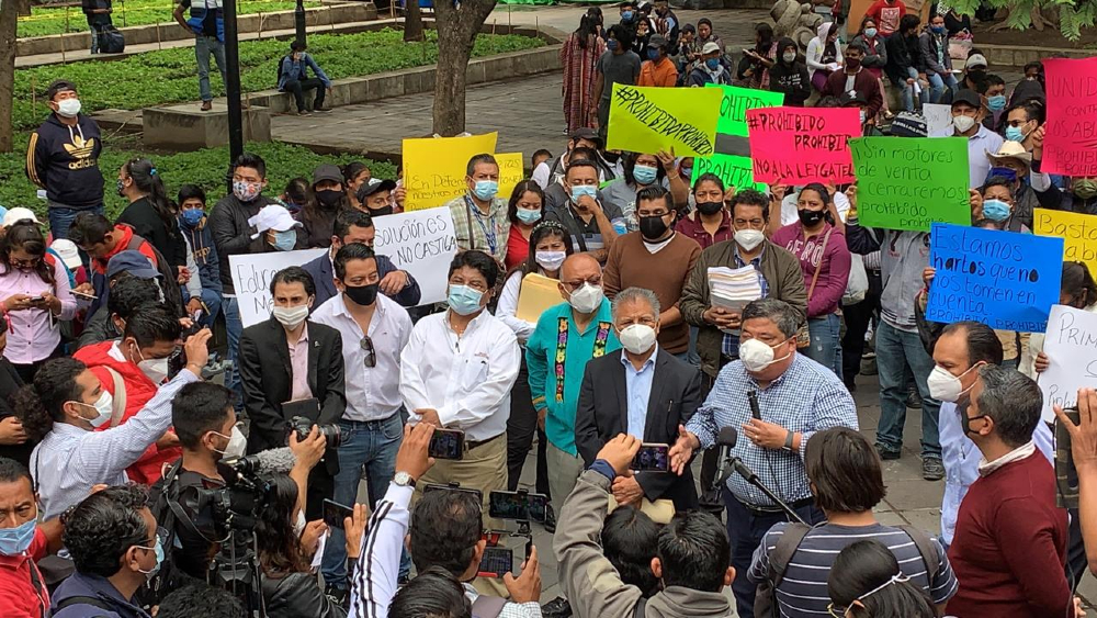 Aumento al IEPS ocasionaría pandemia económica en México - oaxaca-manifestacion-ley-alimentos