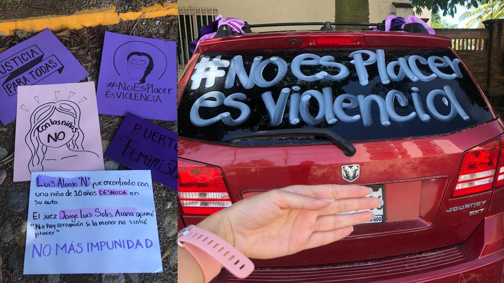 Protesta en Puerto Vallarta por caso de exfuncionario acusado de abuso sexual