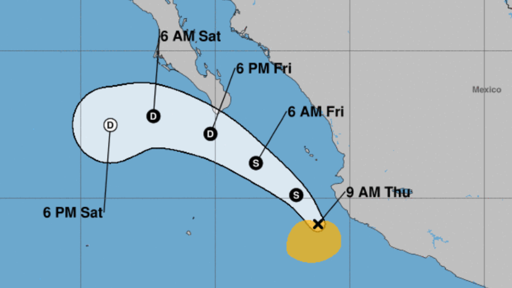 Tormenta tropical Hernan propicia lluvias torrenciales en Pacífico mexicano