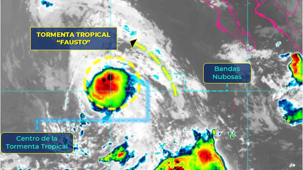 Se forma la tormenta tropical Fausto en el Pacífico mexicano - tormenta-tropical-fausto