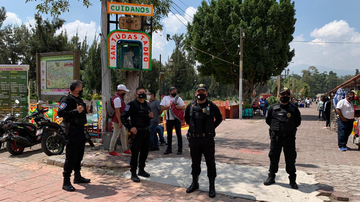 Reanudan en Xochimilco paseos en trajinera - vigilancia-en-los-embarcaderos-de-xochimilco