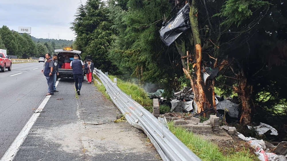 Accidente en la México-Cuernavaca deja dos muertos