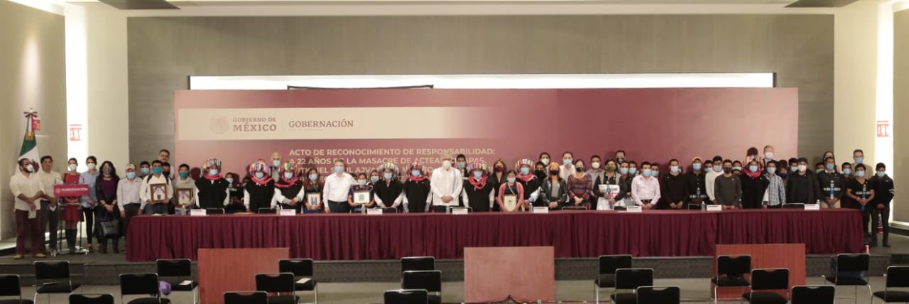 A casi 23 años, reconoce Gobierno de México responsabilidad en masacre de Acteal - acto-de-reconocimiento-de-responsabilidad-por-la-masacre-de-acteal