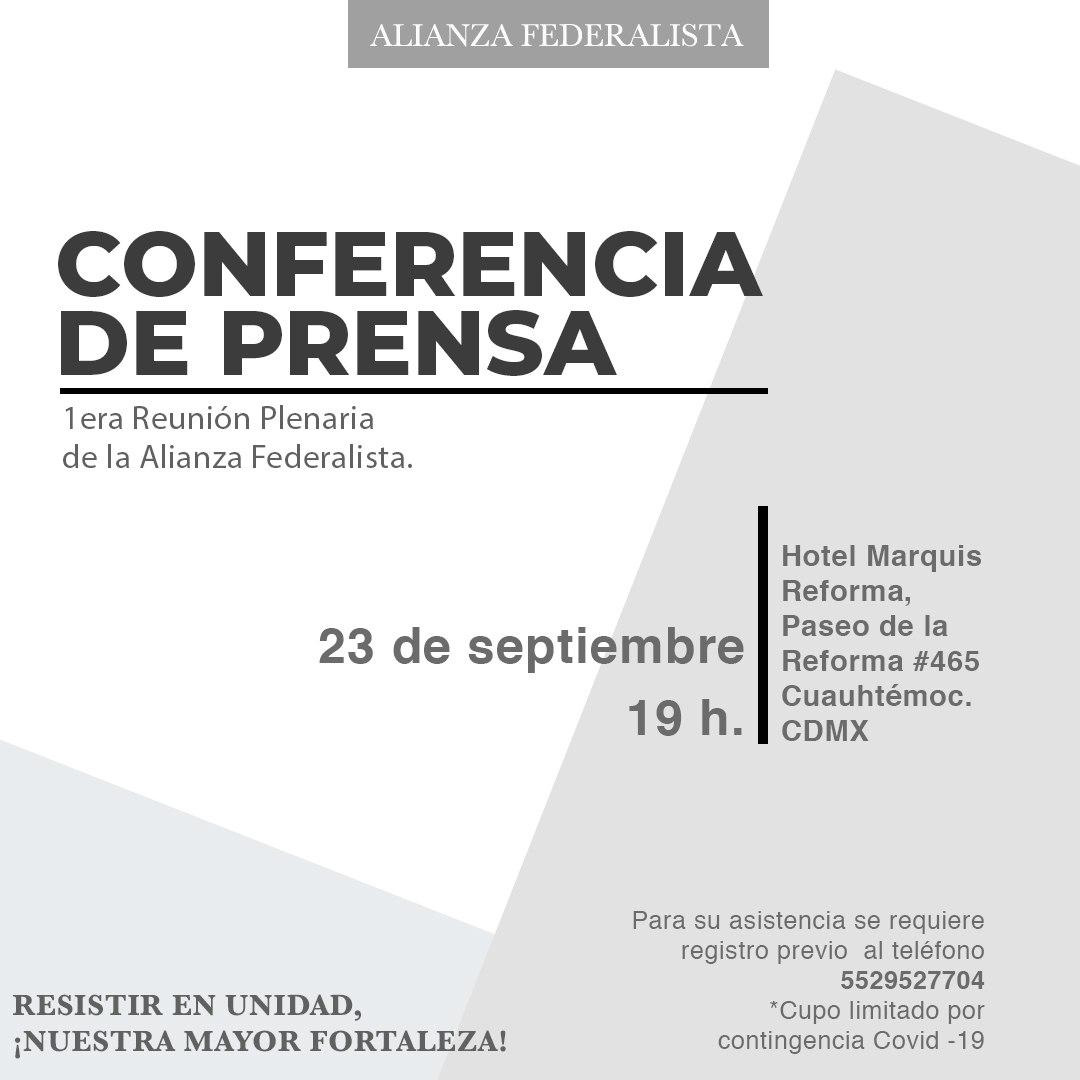Alianza Federalista amaga con recurrir a controversia constitucional para evitar recorte de 40 mmdp a sus estados - alianza