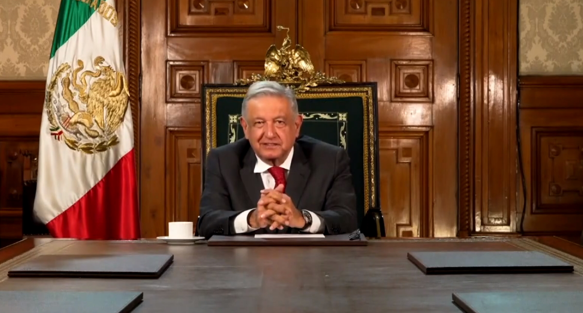 López Obrador asegura, ante la ONU, que no hay hambre en México pese a las crisis sanitaria y económica. Destaca programas sociales, remesas y el Avión Presidencial