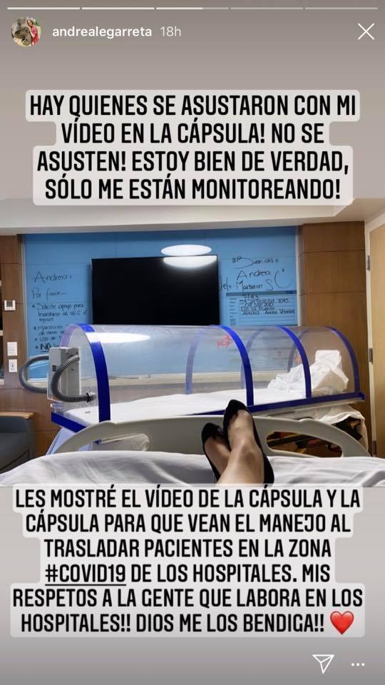 Tomografía indica neumonía en pulmones de Andrea Legarreta; asegura que está estable - andrea-legarreta3