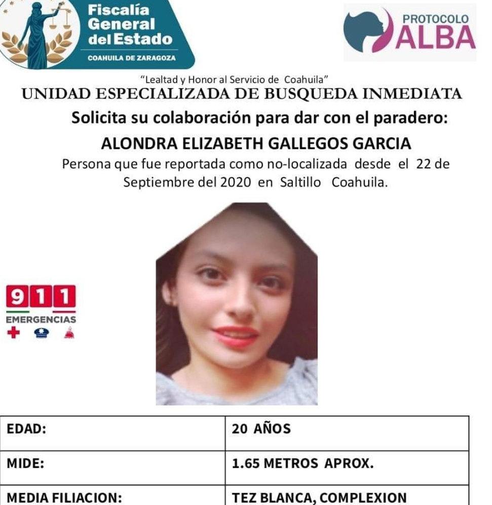 A proceso, feminicida de Alondra en Coahuila; podría recibir hasta 80 años de cárcel - fiscalia