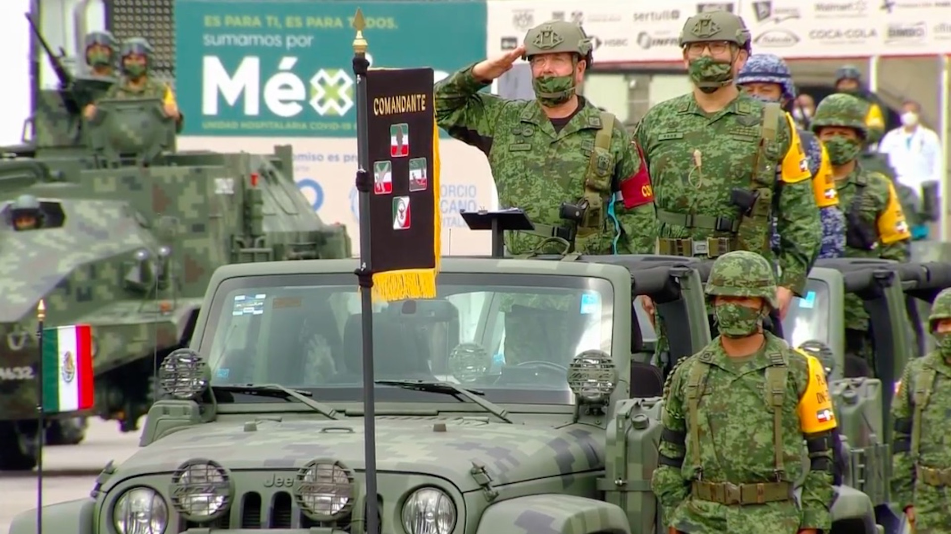 Sin público y con medidas sanitarias, así se llevó a cabo el desfile militar por la Independencia de México - fuerzas-armadas
