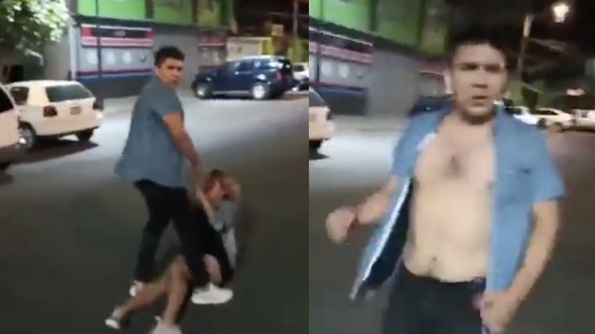 #Video Hombre golpea a mujer en Coyoacán; Fiscalía abre investigación