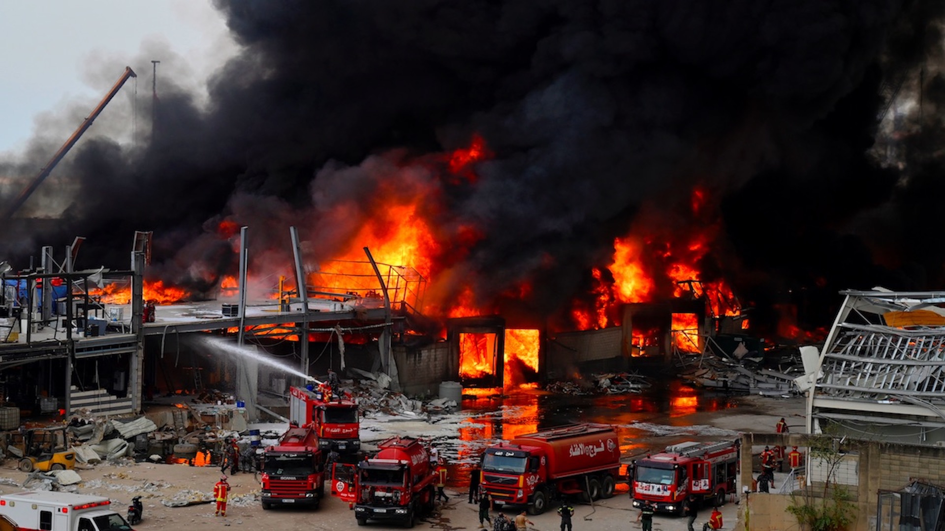 #Video Nuevo incendio en el puerto de Beirut, semanas después de la devastadora explosión - incendio-beirut