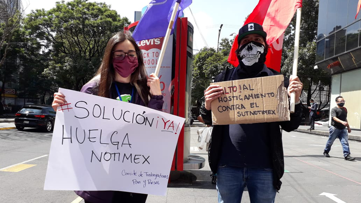 Pide sindicato de Notimex intervención de López Obrador para resolver huelga
