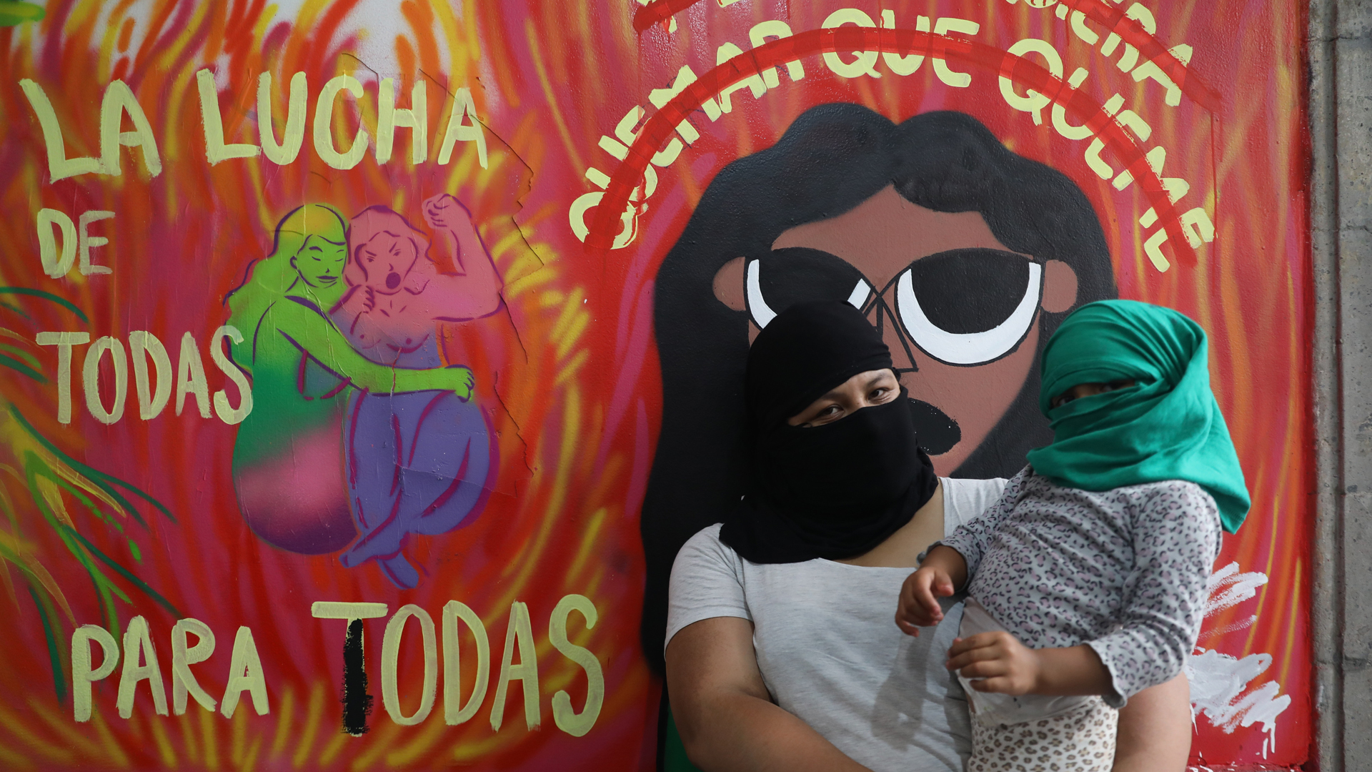 Ocupación feminista de la CNDH cumple 14 días con fisuras - mural-en-toma-de-la-cndh-en-la-cdmx