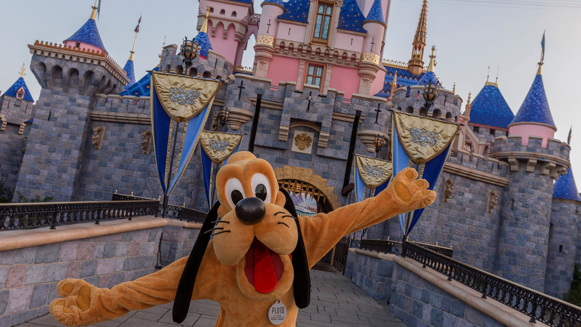 Disney anuncia reestructuración y da prioridad a Disney + - pluto-a-la-entrada-de-un-parque-de-disney