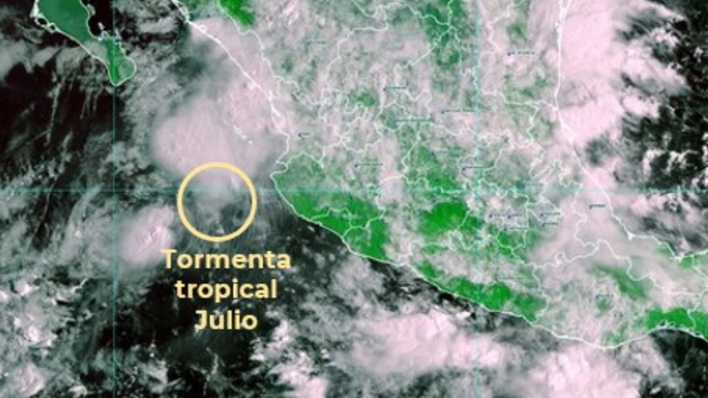 Tormenta tropical Julio provoca lluvias fuertes en Nayarit, Jalisco y Michoacán