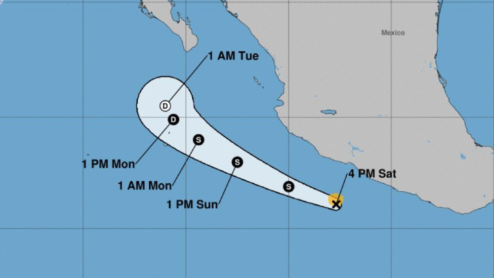 Se forma tormenta tropical Julio en el pacífico mexicano