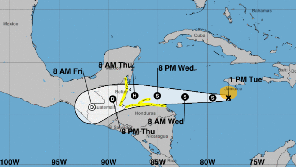 Tormenta tropical Nana se forma cerca de Jamaica y se dirige a Honduras