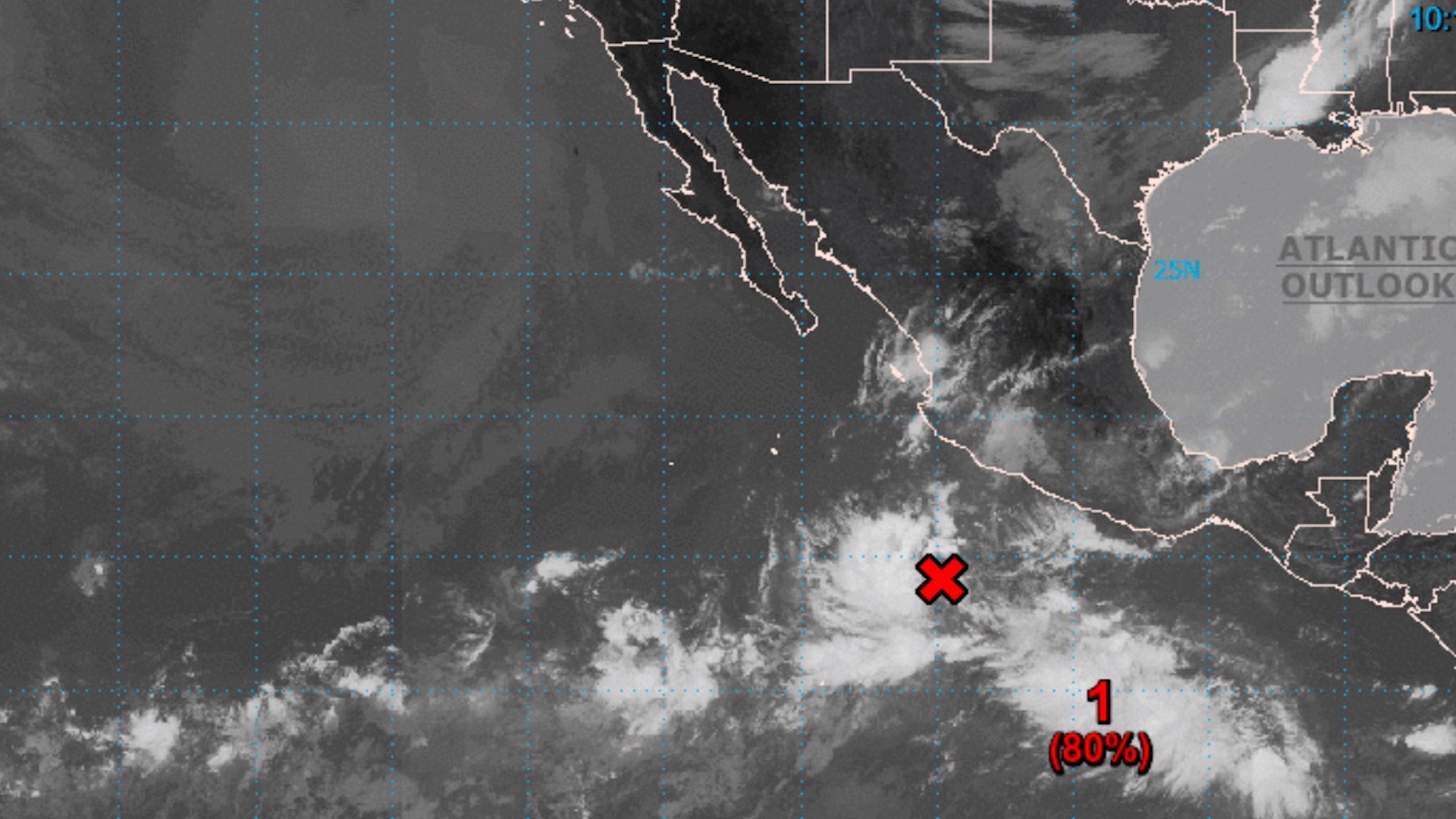 Se forma depresión tropical Dieciocho-E frente a las costas de Michoacán