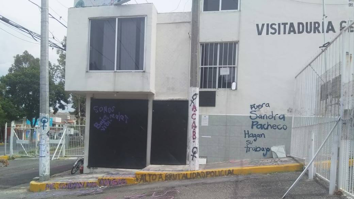 Investigará FGJEM actuación de agentes contra manifestantes en la Codhem Ecatepec