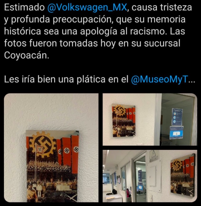 Volkswagen termina relación con concesionaria de Coyoacán por tener fotos nazis en sus instalaciones - volkswagen