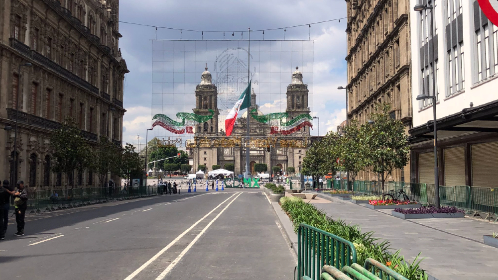Así es el operativo para la celebración del Grito de Independencia en el primer cuadro de la CDMX