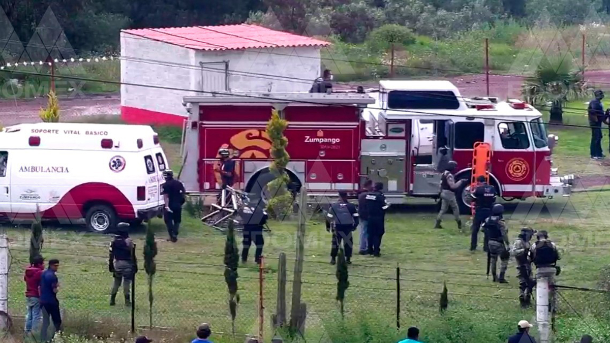 Explosión de polvorín en Zumpango deja cuatro lesionados