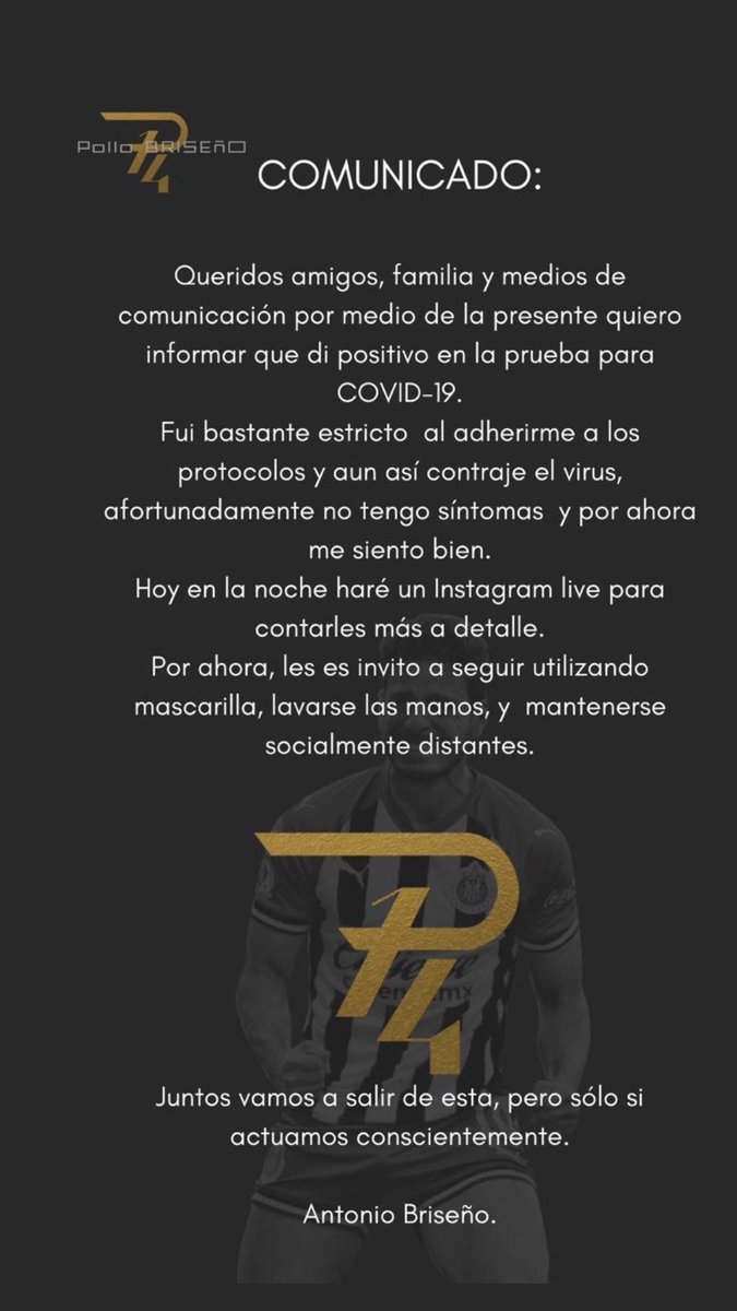 Antonio Briseño dio positivo a COVID-19 - antonio-pollo-briseno