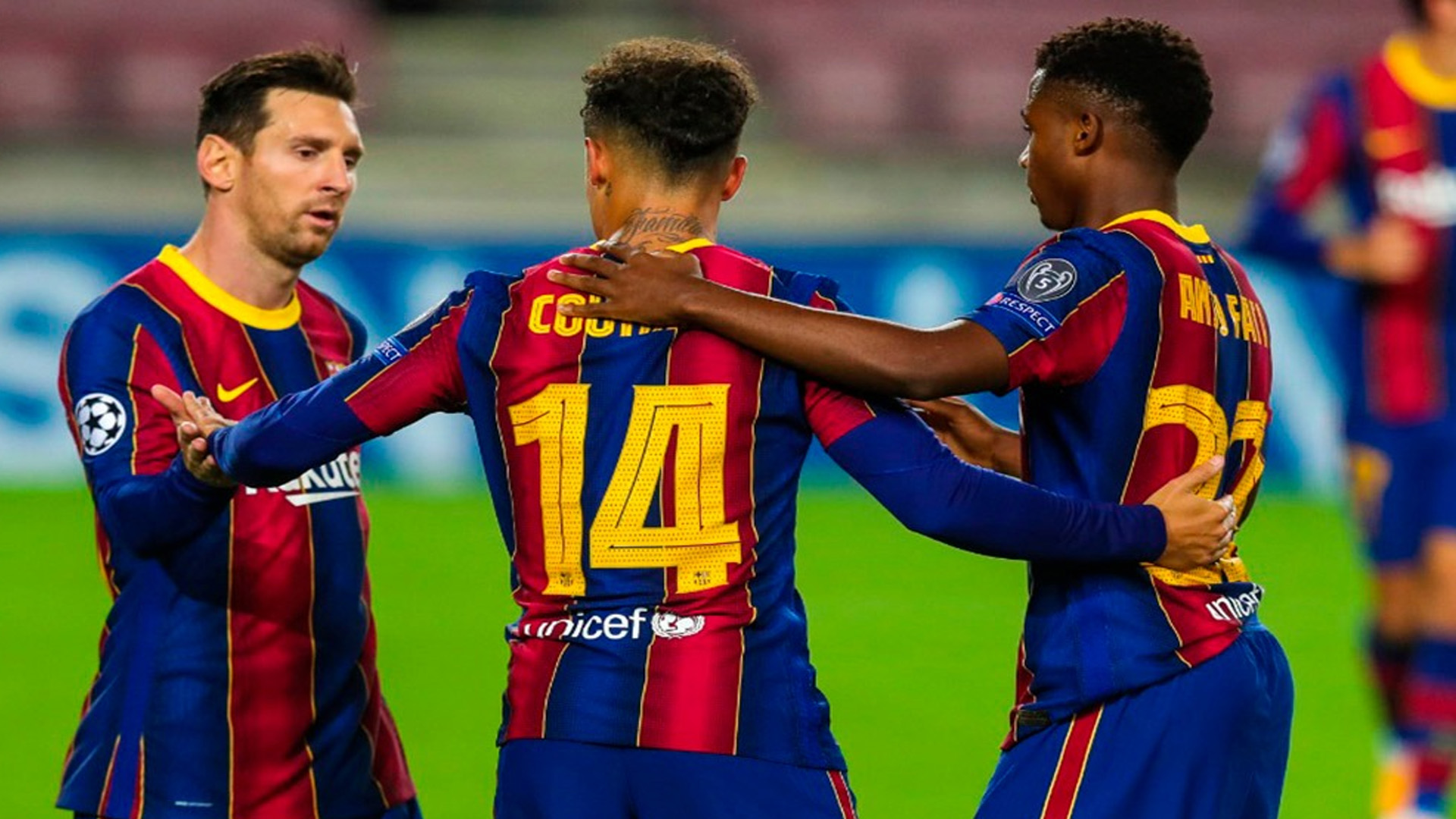 Barcelona golea 5-1 al Ferencvaros en fase de grupos de la Champions