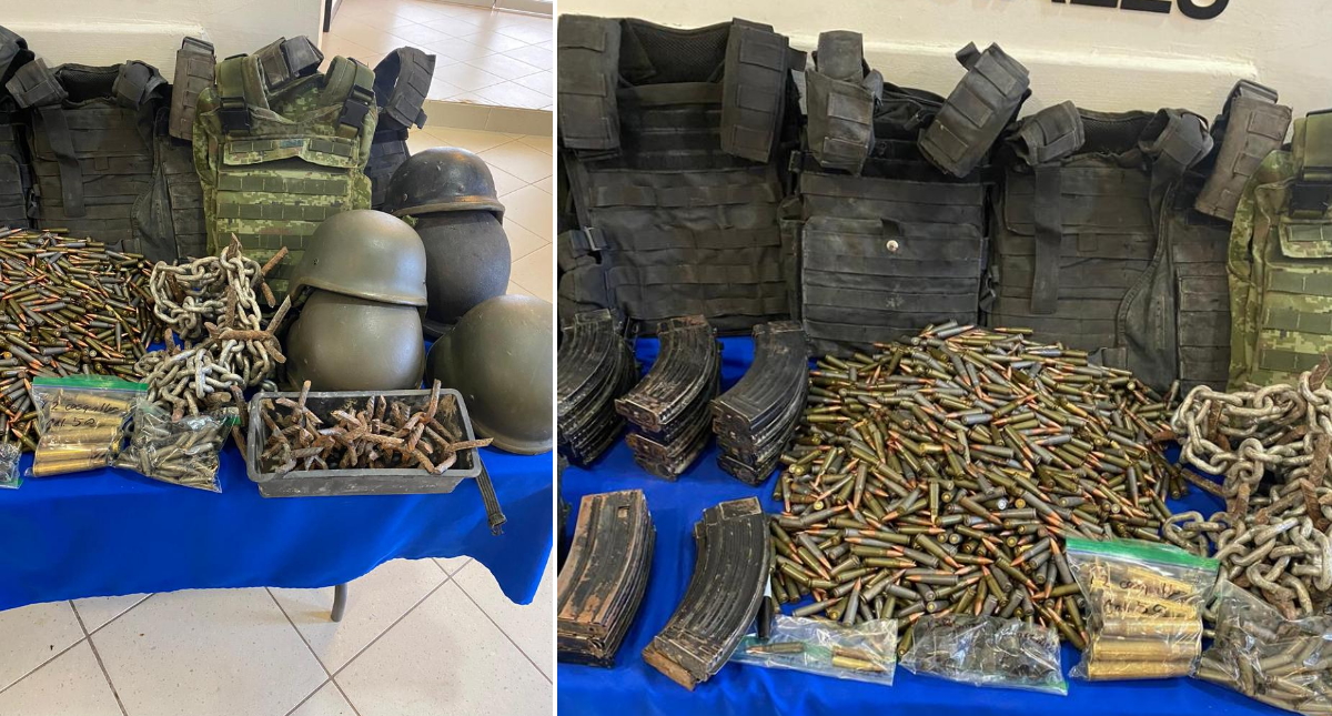 Decomisan en Tamaulipas vehículos con blindaje artesanal y armamento - camargo-decomiso-armamento-vehiculos-5