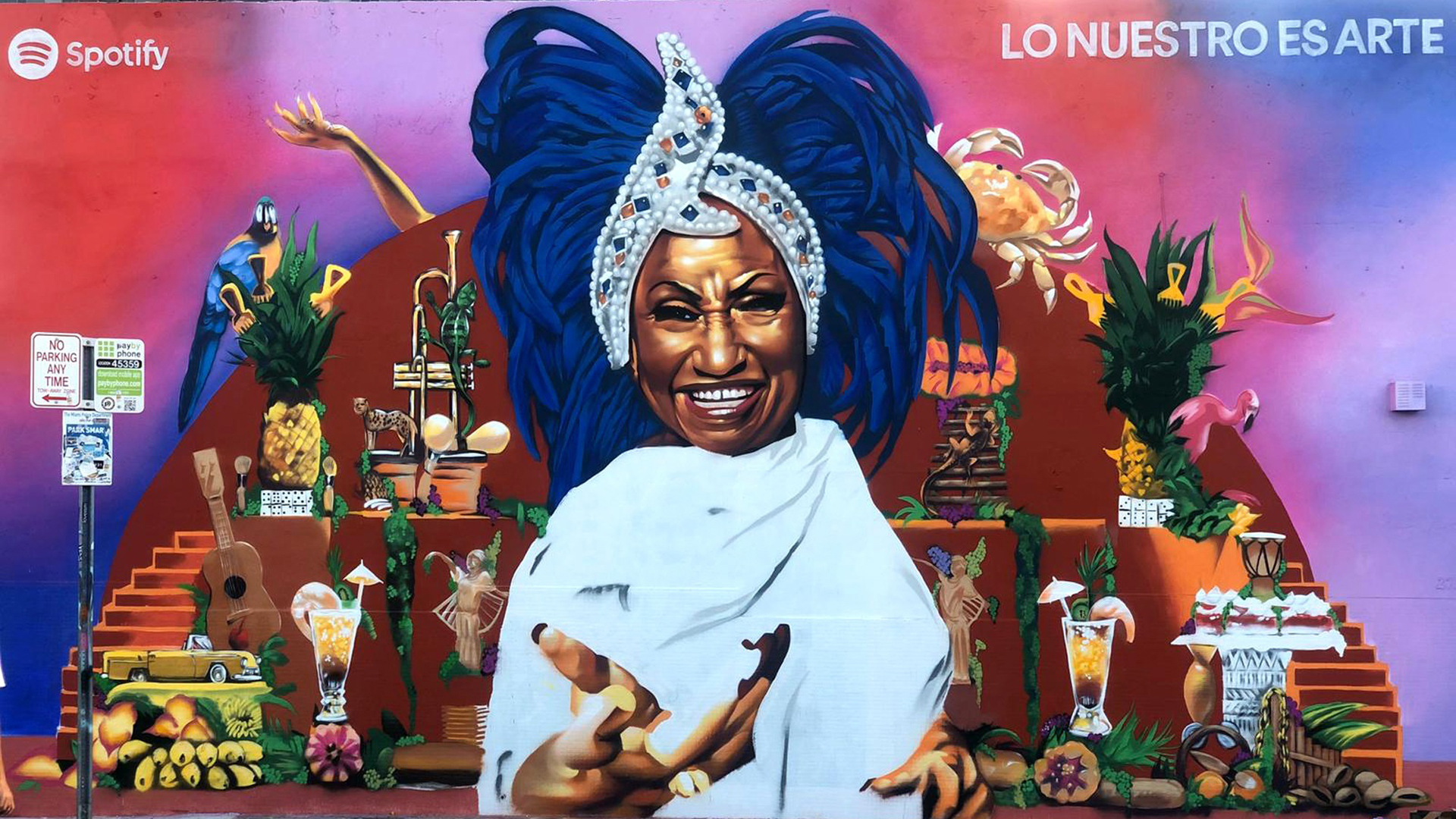 EE.UU. inmortalizará a Celia Cruz en una moneda - celebran-el-mes-de-la-herencia-latina-en-miami-con-mural-de-celia-cruz
